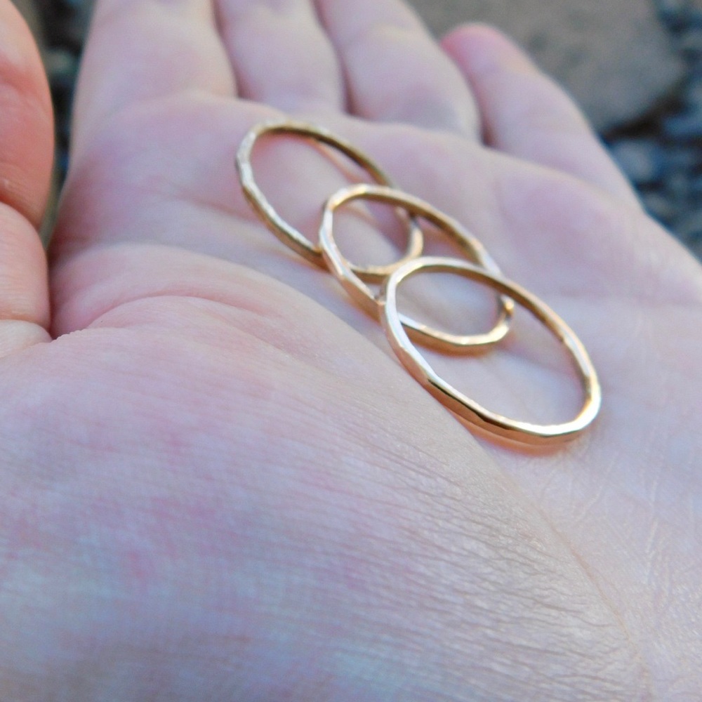 Gold Stacking Rings - Picture 4 of 4